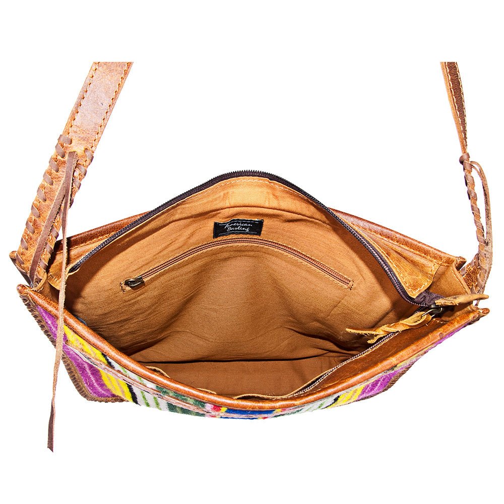 American Darling Messenger Hair-On Genuine Leather