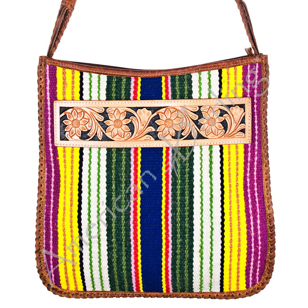 American Darling Messenger Hair-On Genuine Leather
