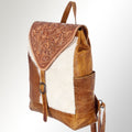 American Darling Hand-Tooled Hair-On Leather Backpack