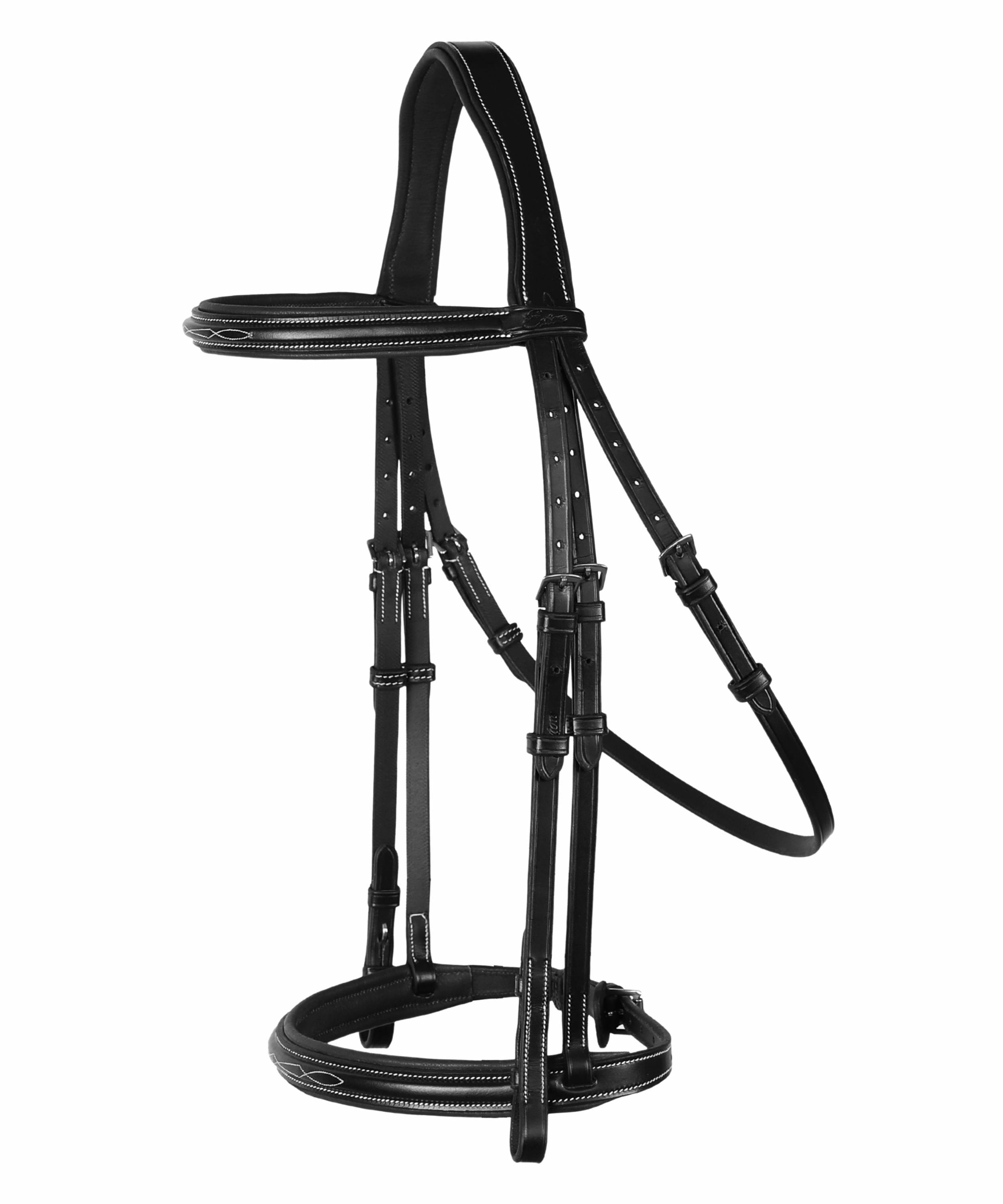 ExionPro 'Hercules' Thin Noseband Padded Hunter Bridle with Reins by Bridles & Reins - alternate view 2