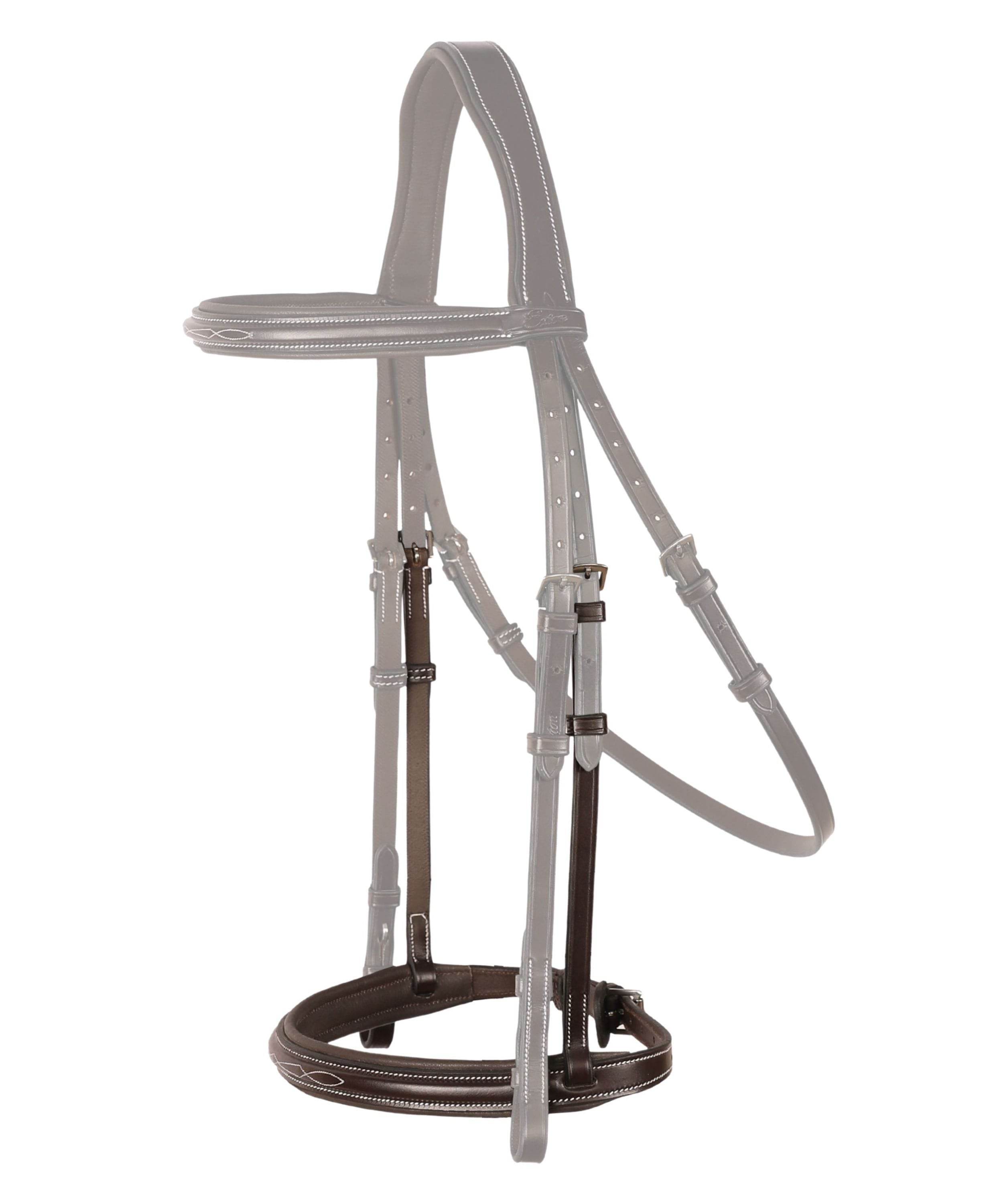 Replacement Noseband of ExionPro 'Hercules' Thin Noseband Padded Hunter Bridle by Bridles & Reins - alternate view 5