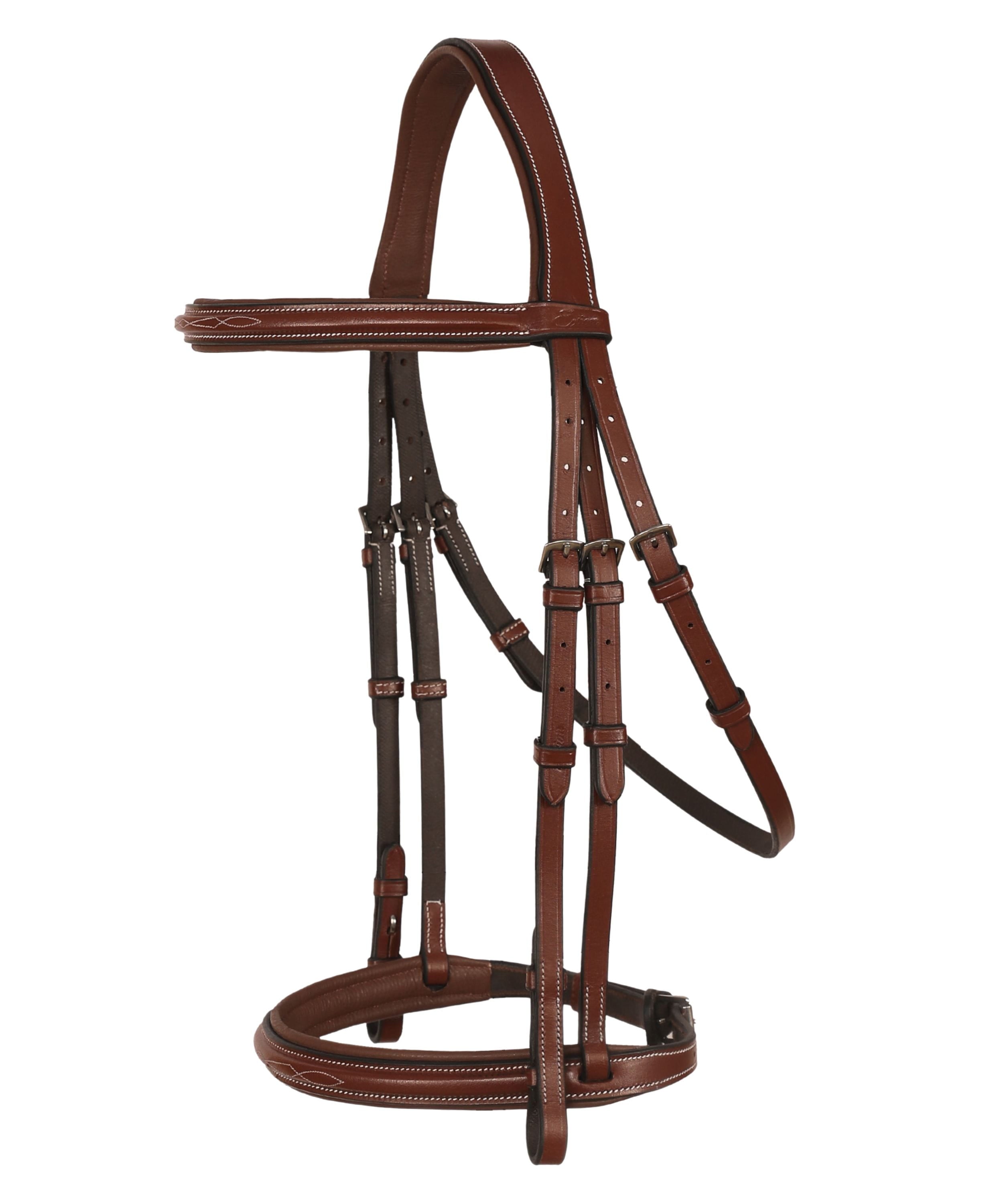 ExionPro 'Hercules' Thin Noseband Padded Hunter Bridle with Reins by Bridles & Reins - alternate view 3