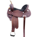 Hilason Western Horse Barrel Racing Trail Pleasure American Leather Saddle