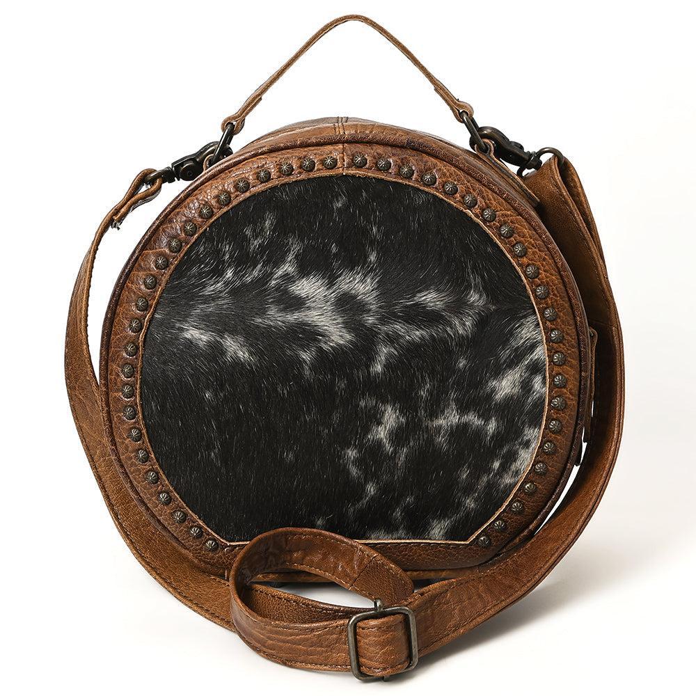 American Darling Hair-On Genuine Leather Canteen Bag