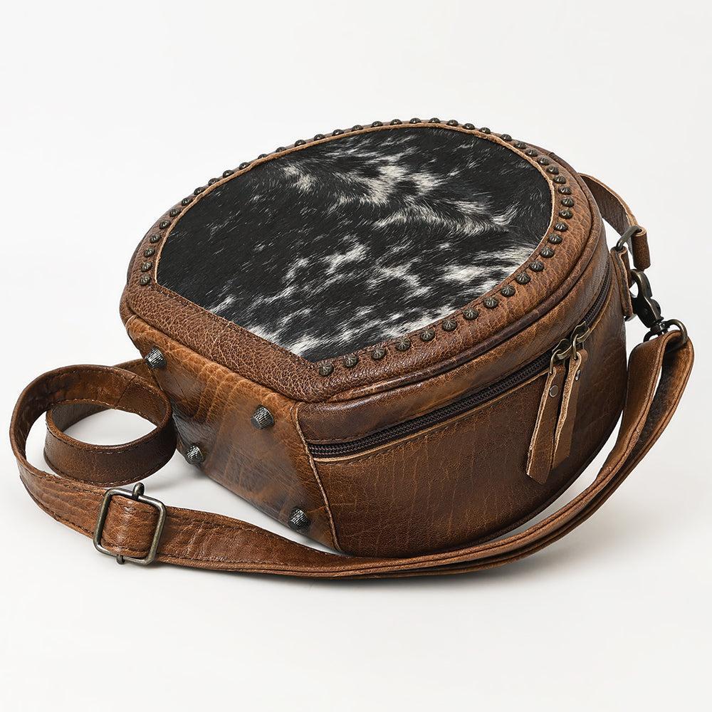 American Darling Hair-On Genuine Leather Canteen Bag