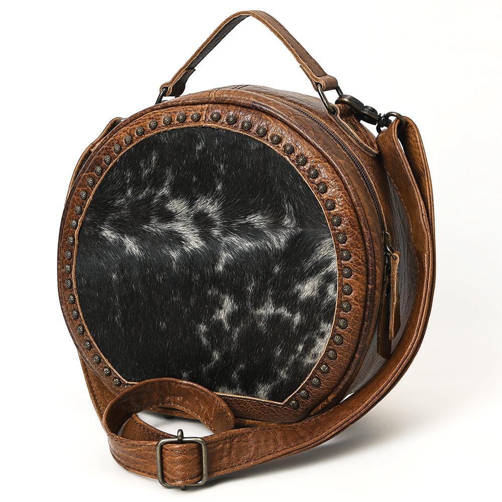 American Darling Hair-On Genuine Leather Canteen Bag