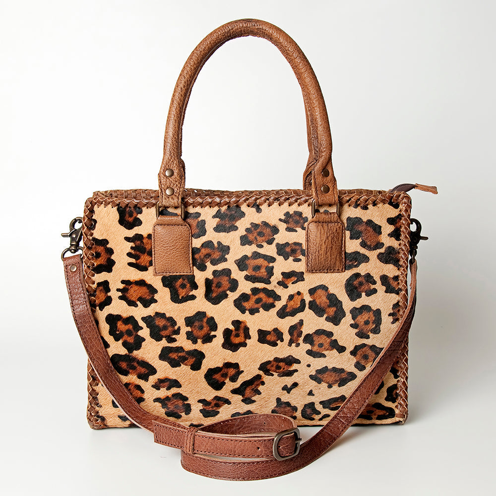 American Darling Briefcase Hair-On Genuine Leather