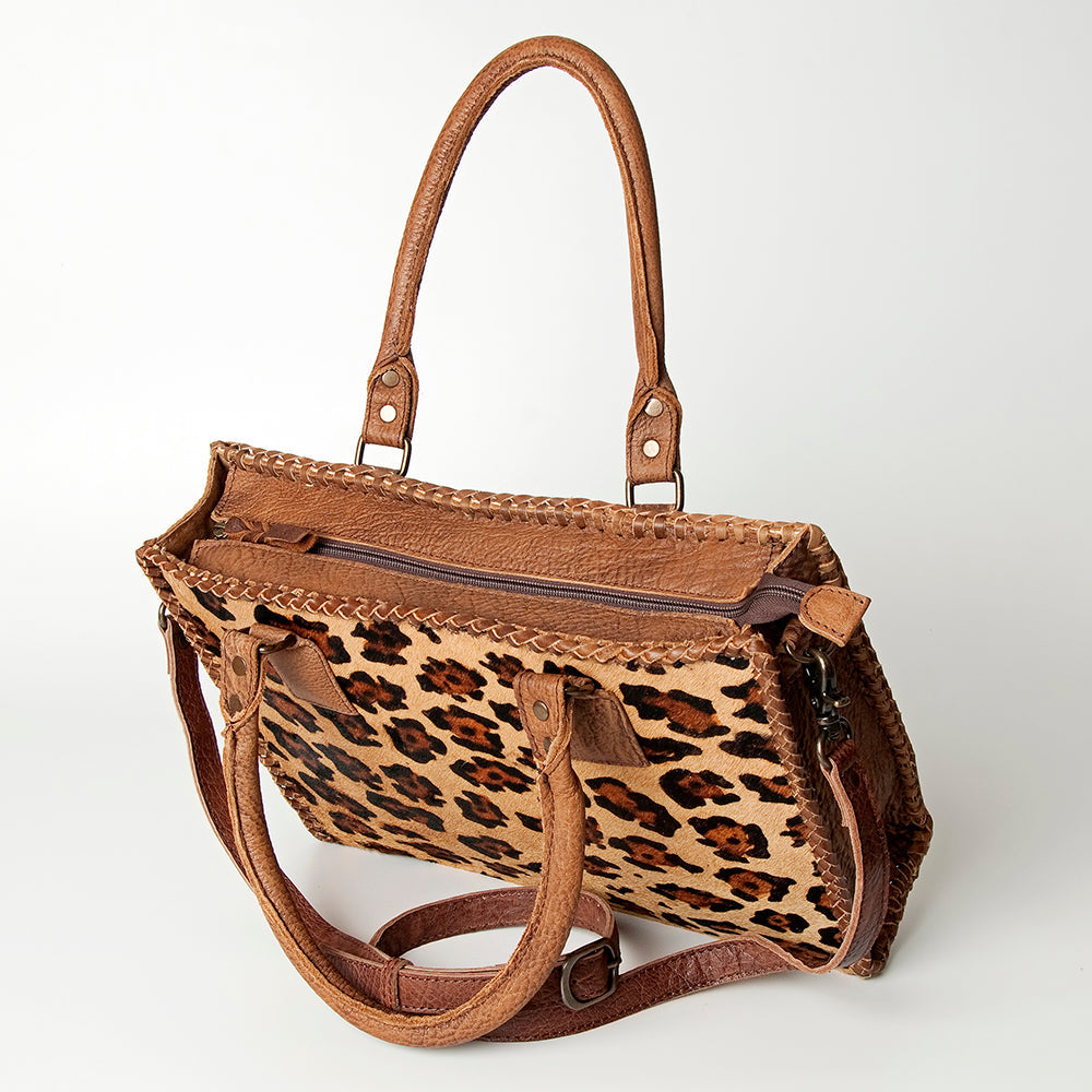 American Darling Briefcase Hair-On Genuine Leather