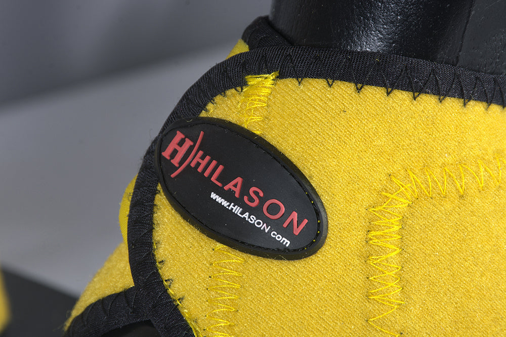 HILASON Bell Boots for Horses No Turn Protection Comfort & Durability Quick Wrap Hook and Loop Jumping Boots Sold in Pairs