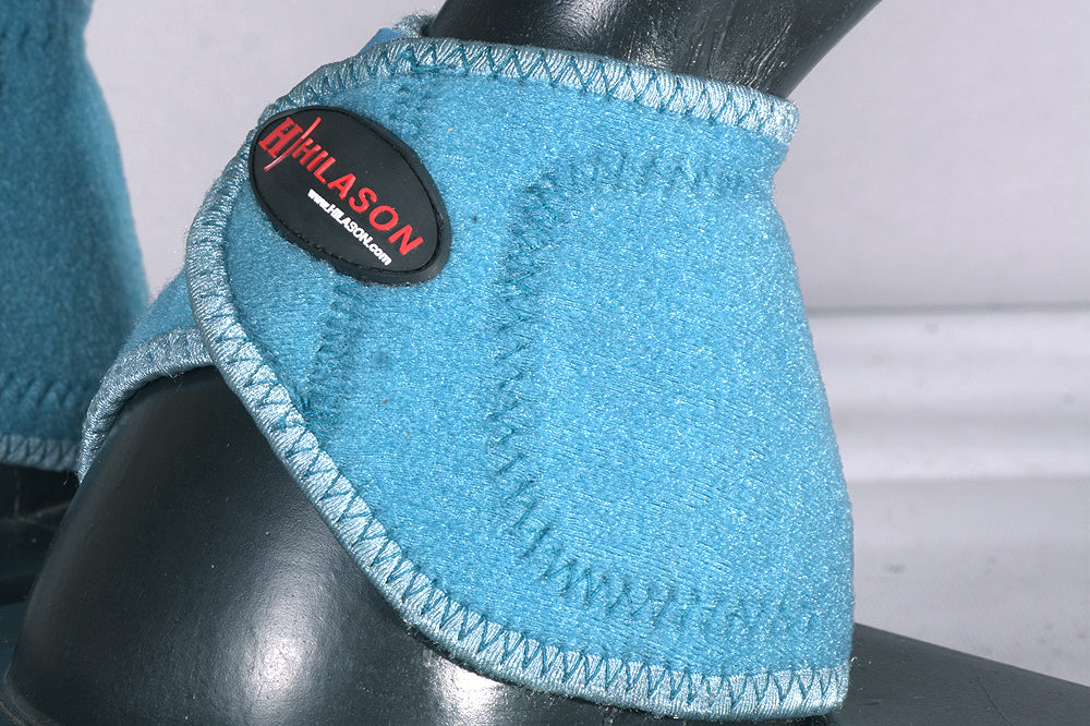 HILASON Bell Boots for Horses No Turn Protection Comfort & Durability Quick Wrap Hook and Loop Jumping Boots Sold in Pairs