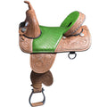 Hilason Western Horse Treeless Trail Barrel Racing American Leather Saddle
