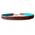 American Darling Full Grain Genuine Leather hand Tooled Handle Strap