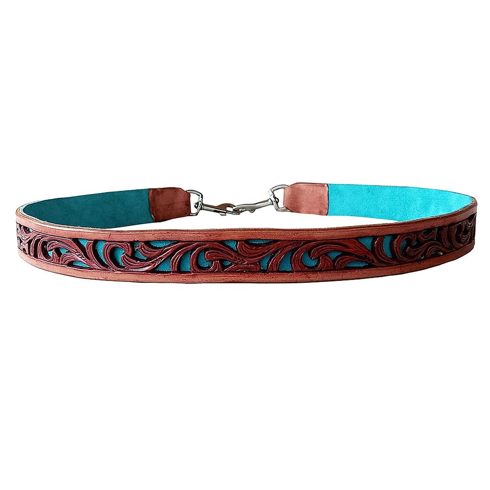 American Darling Full Grain Genuine Leather hand Tooled Handle Strap