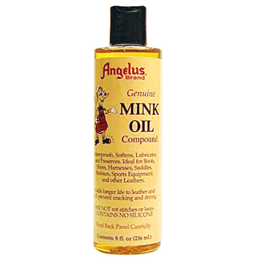 8 Oz Angelus Genuine Leather Mink Oil Liquid Compound