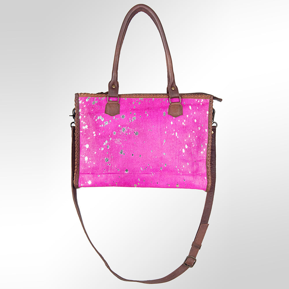 American Darling Briefcase Hair-On Genuine Leather