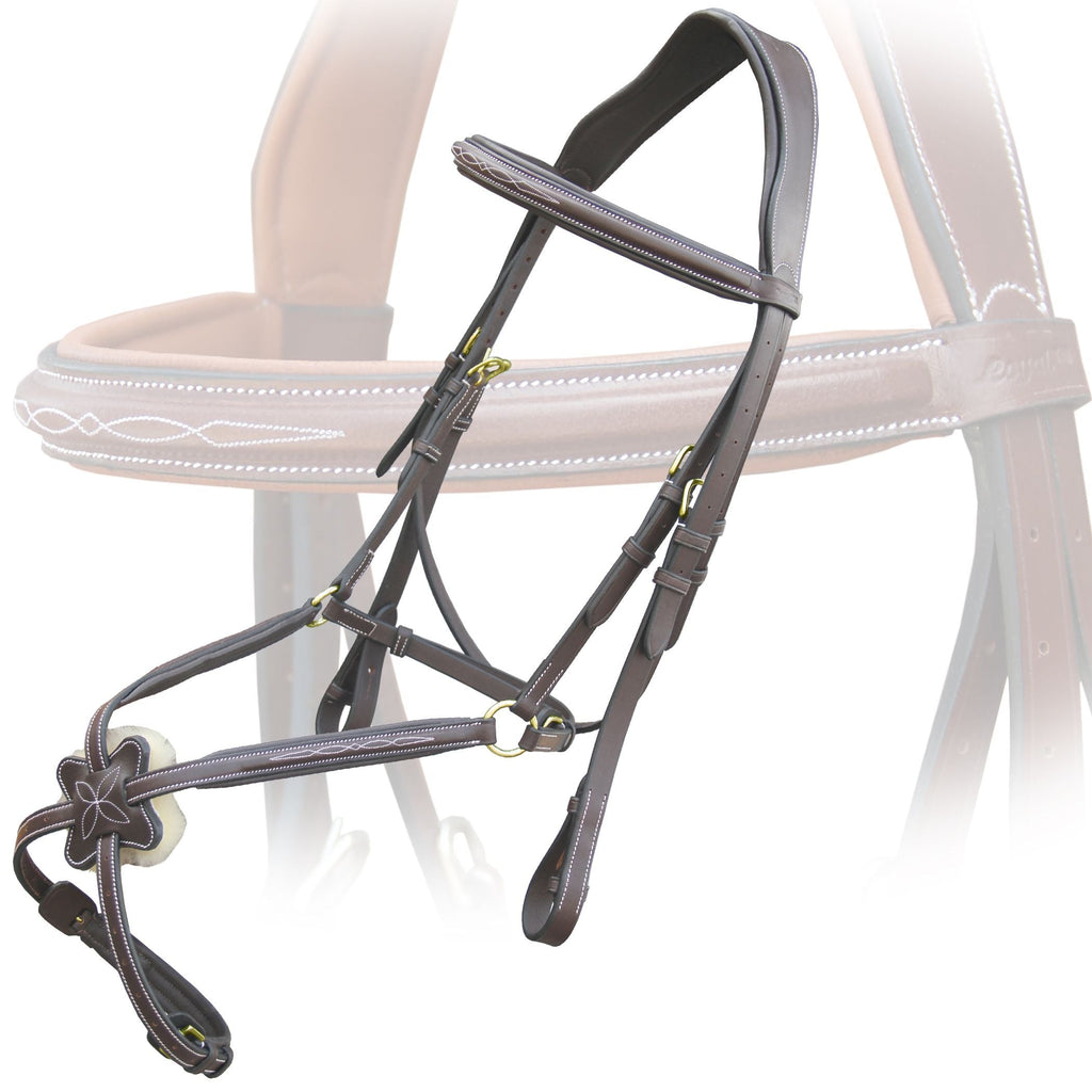 ExionPro Padded Ear Free Monocrown Crown Piece Figure 8 Bridle & Reins by Bridles & Reins - alternate view 4