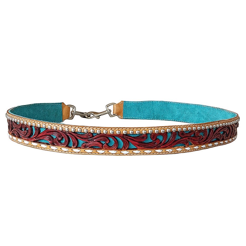 American Darling Full Grain Genuine Leather hand Tooled Handle Strap