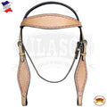Western Horse Bridle Headstall Tack Tan American Leather Hilason