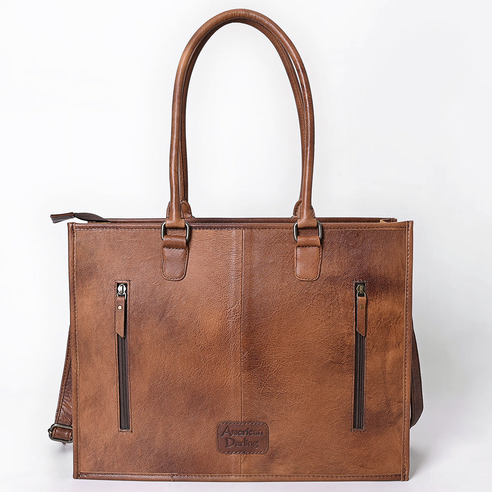 American Darling Hand-Tooled Genuine Leather Tote