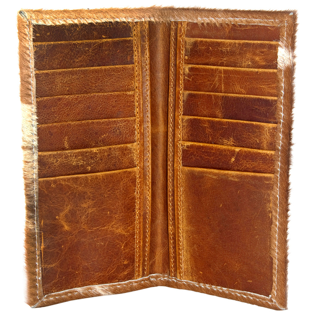 American Darling Hair-On Leather Western Wallet – Leopard & Cowhide Options