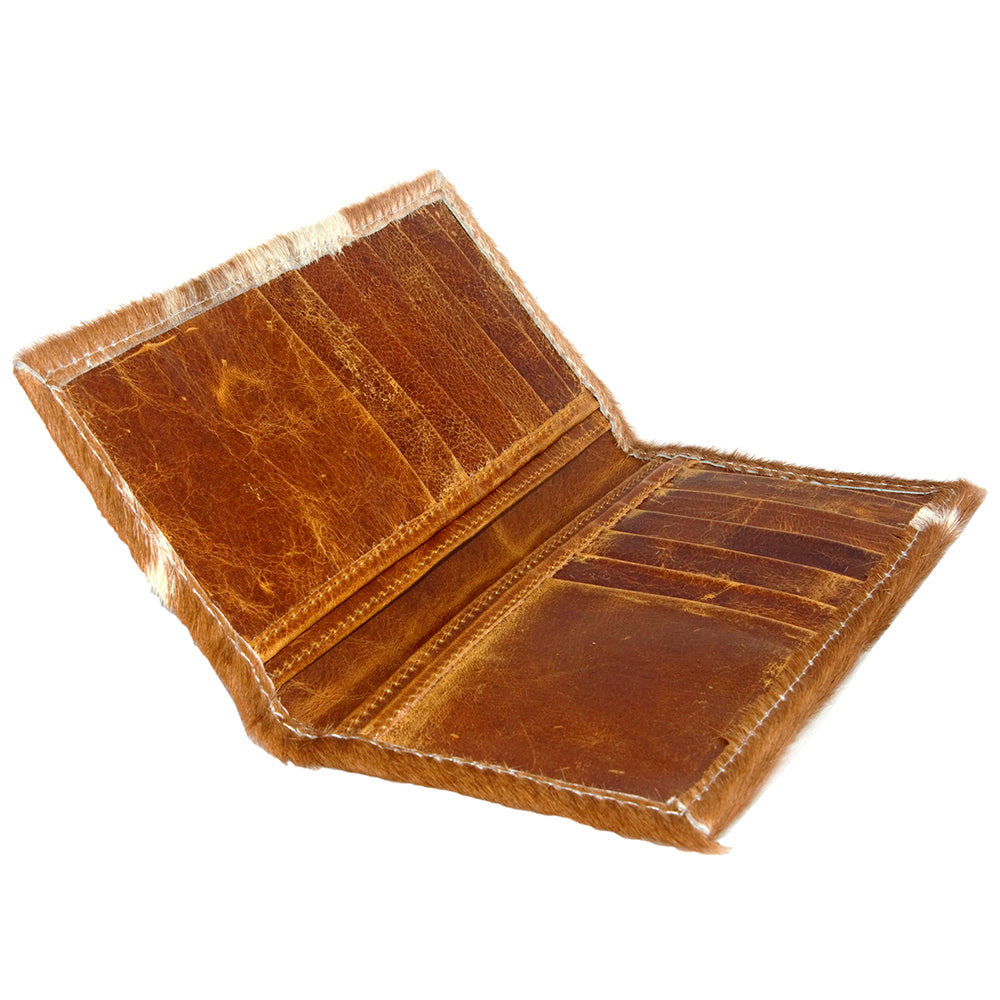 American Darling Hair-On Leather Western Wallet – Leopard & Cowhide Options