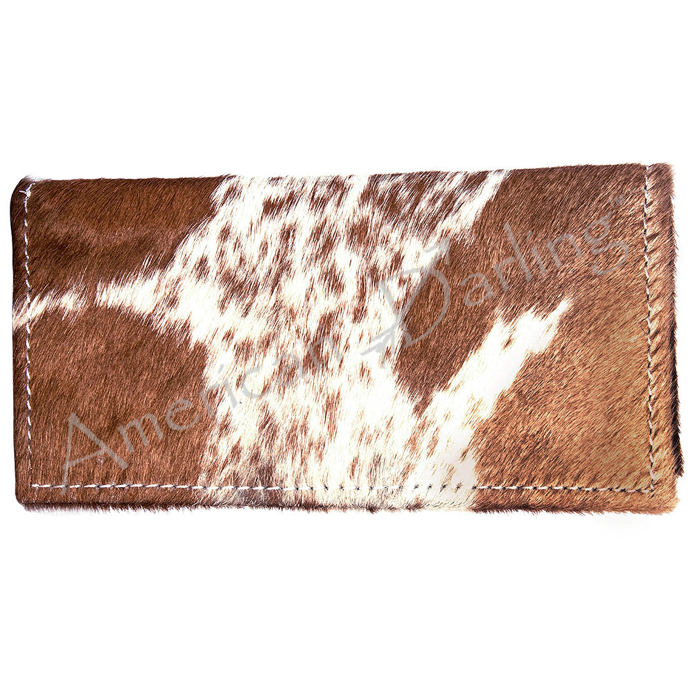 American Darling Hair-On Leather Western Wallet – Leopard & Cowhide Options