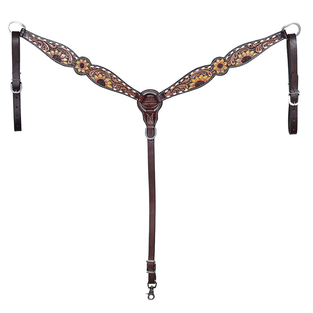 Hilason Western Horse Tack Set American Leather Sunflower