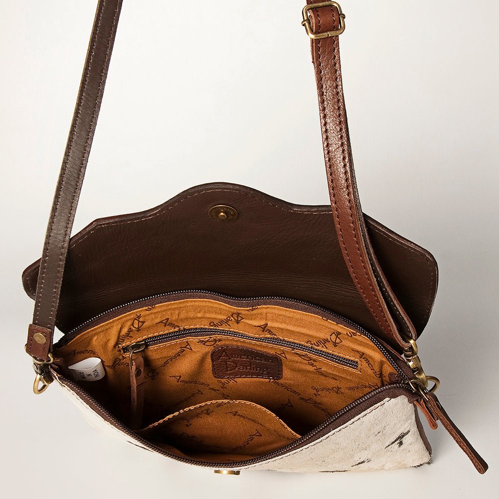 American Darling Envelope Hand Tooled Hair-On Genuine Leather