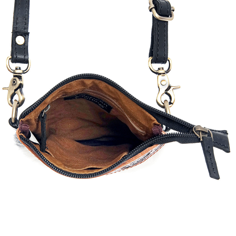American Darling Hand Tooled Hair-On Genuine Leather