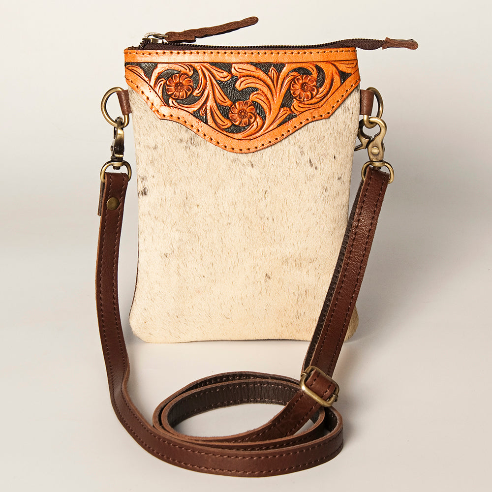 American Darling Hand Tooled Hair-On Genuine Leather