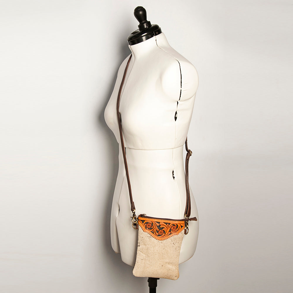 American Darling Hand Tooled Hair-On Genuine Leather