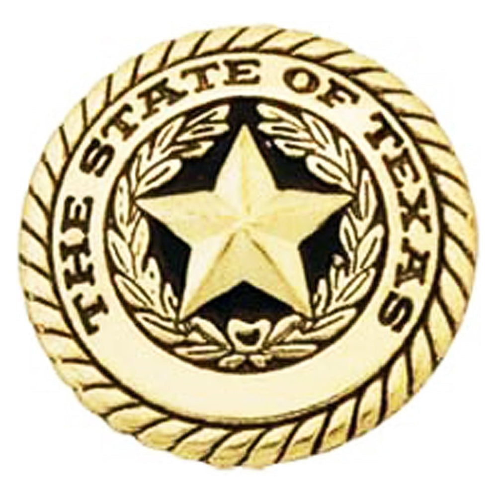 1-1/4 In Western Texas Seal Concho Round Shape Brass Plated