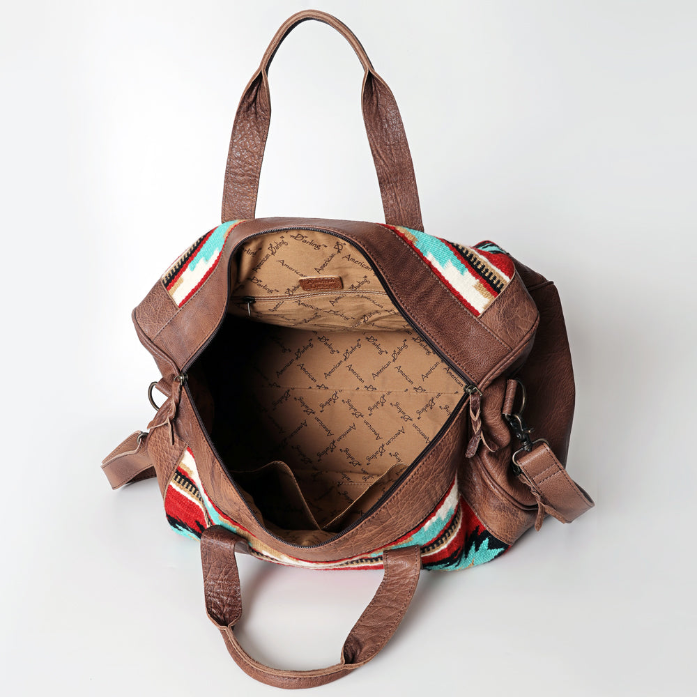 American Darling Duffel Hair-On Genuine Leather