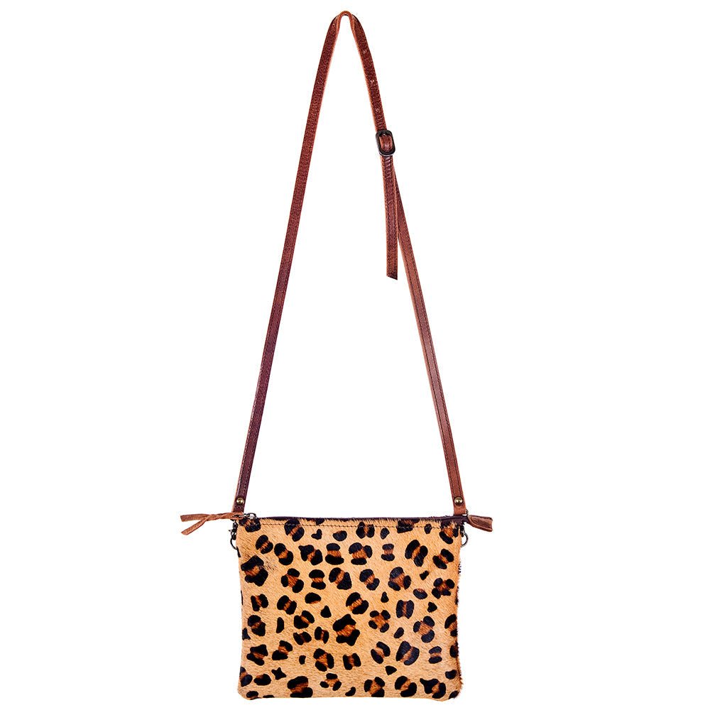 American Darling Western Small Crossbody Bag – Genuine Hair-On Cowhide Leather with Fringes, Adjustable Strap, Handcrafted in Texas