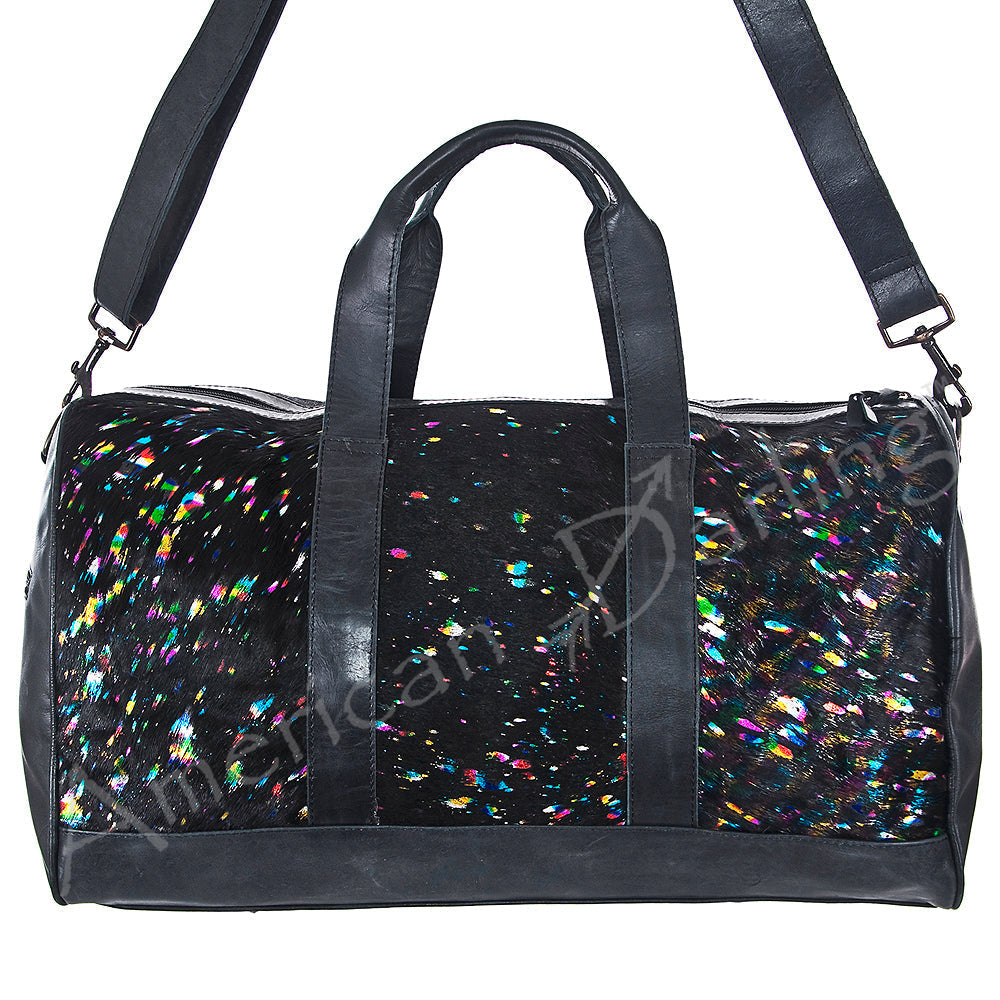 American Darling Women's Duffel Bag Western Hair On Genuine Leather Handbag and Ladies Purse