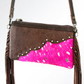 American Darling Cross Body Hand Tooled Hair On-Genuine Leather Western Women Bag Handbag Purse | Crossbody for Cute