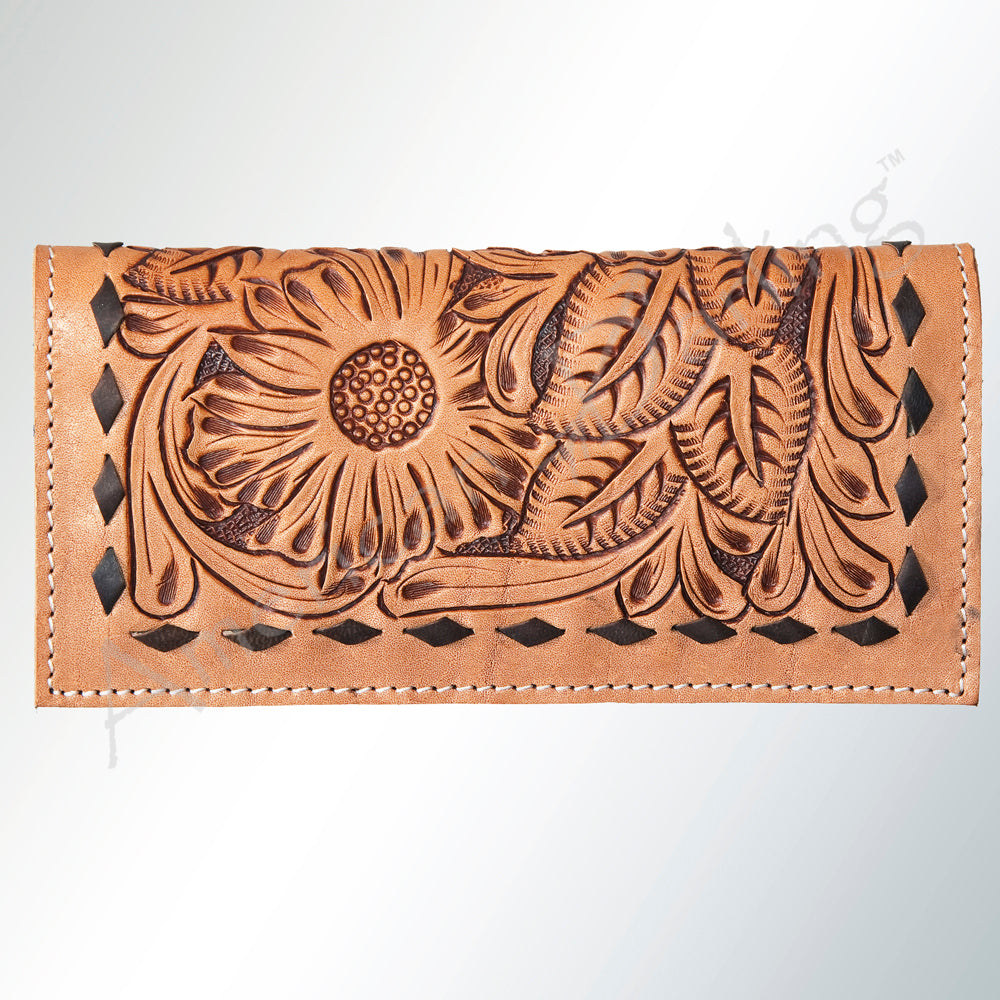 American Darling Hair-On Leather Western Wallet – Leopard & Cowhide Options