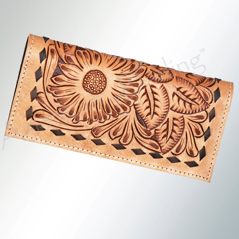 American Darling Hair-On Leather Western Wallet – Leopard & Cowhide Options