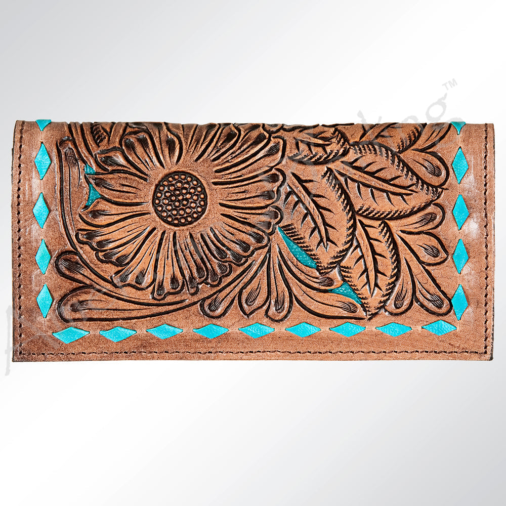 American Darling Hair-On Leather Western Wallet – Leopard & Cowhide Options