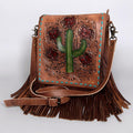 American Darling Hand-Tooled Genuine Leather Large Crossbody Bag