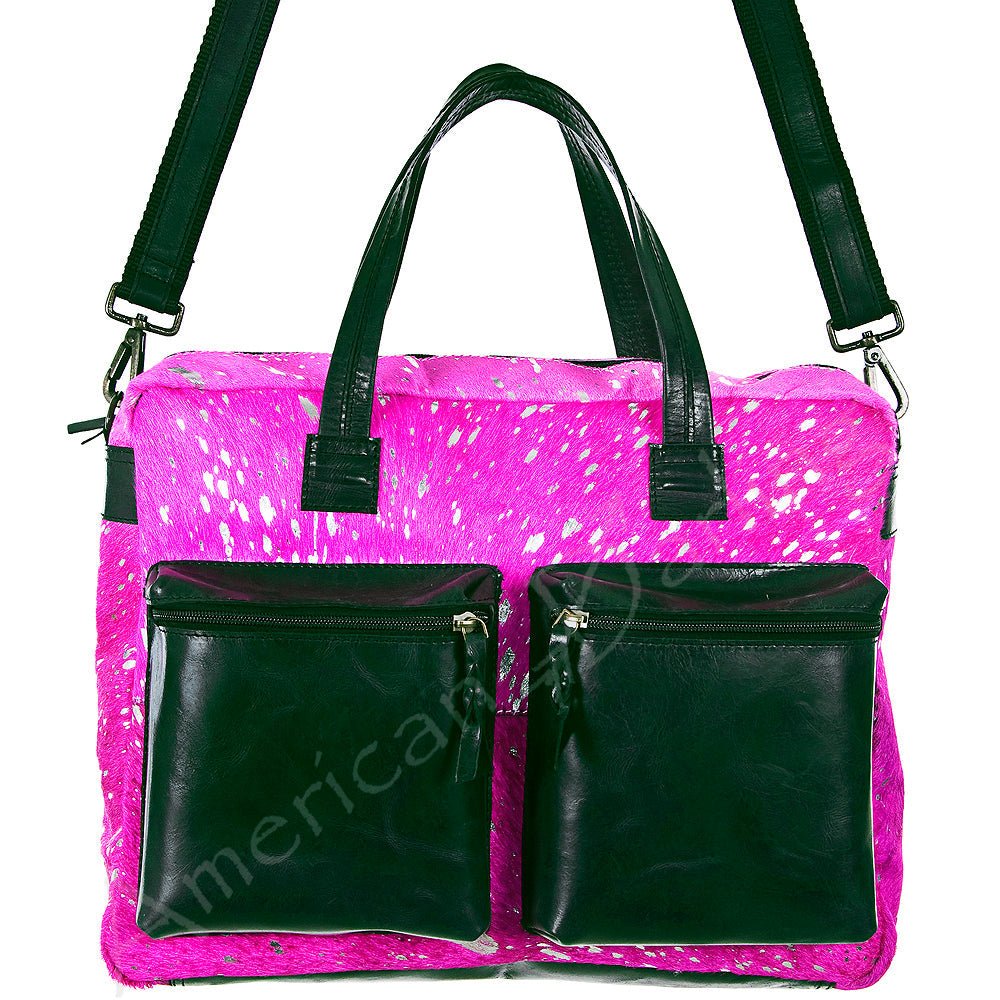 Hair On Leather Western Style Women's Briefcase