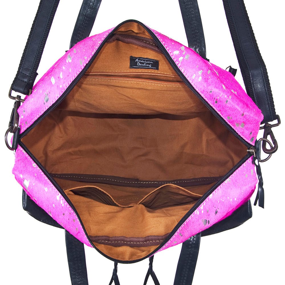 Hair On Leather Western Style Women's Briefcase