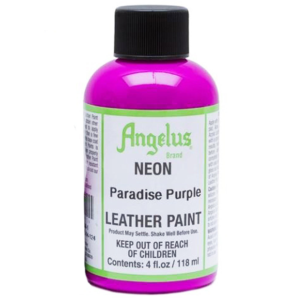 Angelus Neon Acrylic Leather Paint 4 Oz.