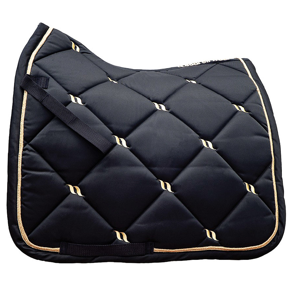 Full Back On Track Nights Collection - Saddle Pad - Dressage Black