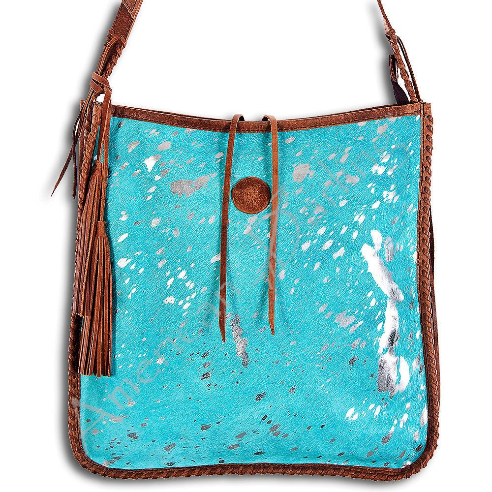 American Darling Messenger Hair-On Genuine Leather