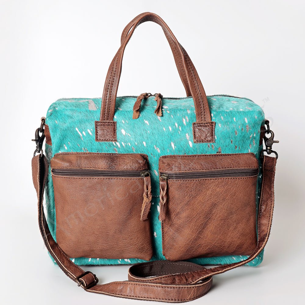 Hair On Leather Western Style Women's Briefcase