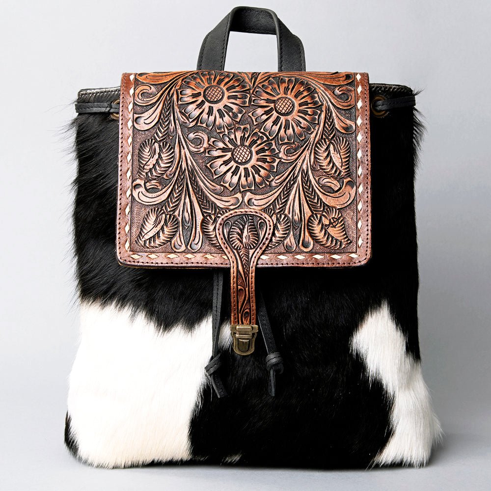 American Darling Hand Tooled Hair-On Genuine Leather