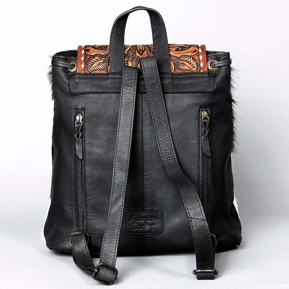 American Darling Hand Tooled Hair-On Genuine Leather