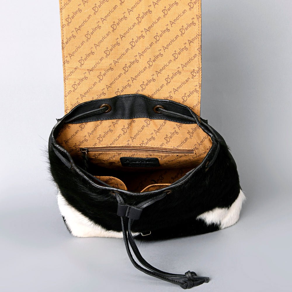 American Darling Hand Tooled Hair-On Genuine Leather