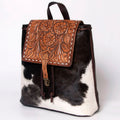 American Darling Hand-Tooled Hair-On Genuine Leather Bag